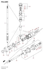 DF225Z From 22503Z-410001 (E01 E40)  2014 drawing TRANSMISSION (DF200Z:E01)