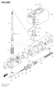 DF60A From 06002F-040001 (E01 E40)  2020 drawing TRANSMISSION (DF40AST:E34)