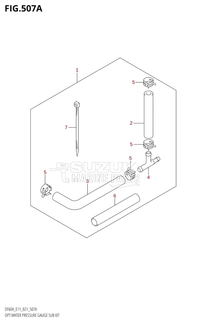 OPT:WATER PRESSURE GAUGE SUB KIT