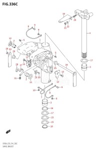 06002F-410001 (2014) 60hp E03-USA (DF60A) DF60A drawing SWIVEL BRACKET (DF60A)