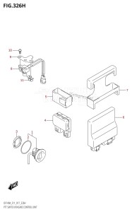 DF115AST From 11504F-710001 (E03)  2017 drawing PTT SWITCH /​ ENGINE CONTROL UNIT (DF140AZ:E11)