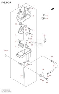 DF115T From 11502F-010001 (E03)  2010 drawing FUEL VAPOR SEPARATOR