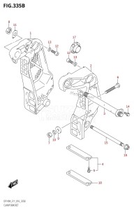 DF140AZ From 14003Z-610001 (E11 E40)  2016 drawing CLAMP BRACKET (DF115AT:E11)