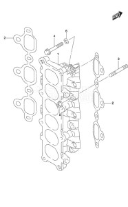 DF 250AP drawing Intake Manifold