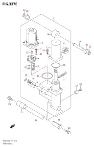 06003F-410001 (2014) 60hp E03-USA (DF60AVT) DF60A drawing TRIM CYLINDER (DF60AVT)