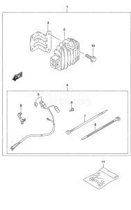 Outboard DF 30A drawing Electrical Manual Starter