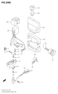 DF250Z From 25003Z-310001 (E01 E40)  2013 drawing PTT SWITCH /​ ENGINE CONTROL UNIT (DF225T:E01)