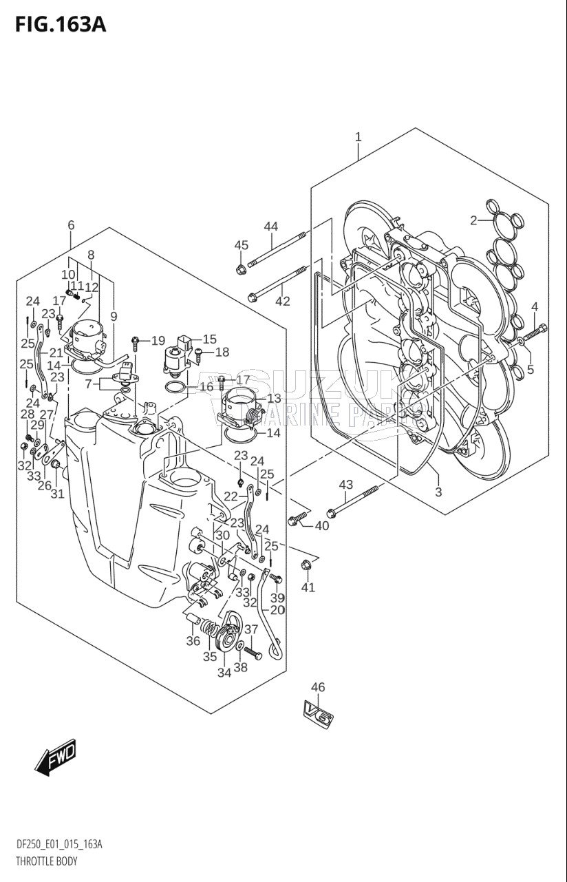 THROTTLE BODY (DF200T:E01)