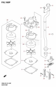 DF50A From 05003F-410001 (E01)  2014 drawing WATER PUMP (DF50AVTH:E01)