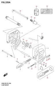 DF15A From 01504F-510001 (P03)  2015 drawing CLAMP BRACKET (DF9.9B:P03)