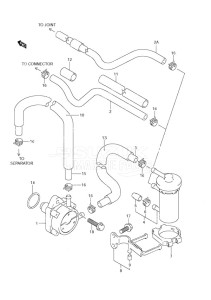 DF 140 drawing Fuel Pump DF 140T (S/N 682149 & Newer) DF 140Z (S/N 680234 & Newer)