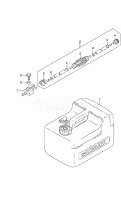 DF 9.9B drawing Fuel Tank