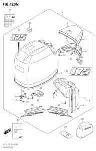 17502F-610001 (2016) 175hp E03-USA (DF175T) DF175T drawing ENGINE COVER (DF175Z:E03)