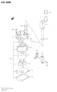 DF175Z From 17502Z-210001 (E03)  2012 drawing WATER PUMP (DF150Z:E03)