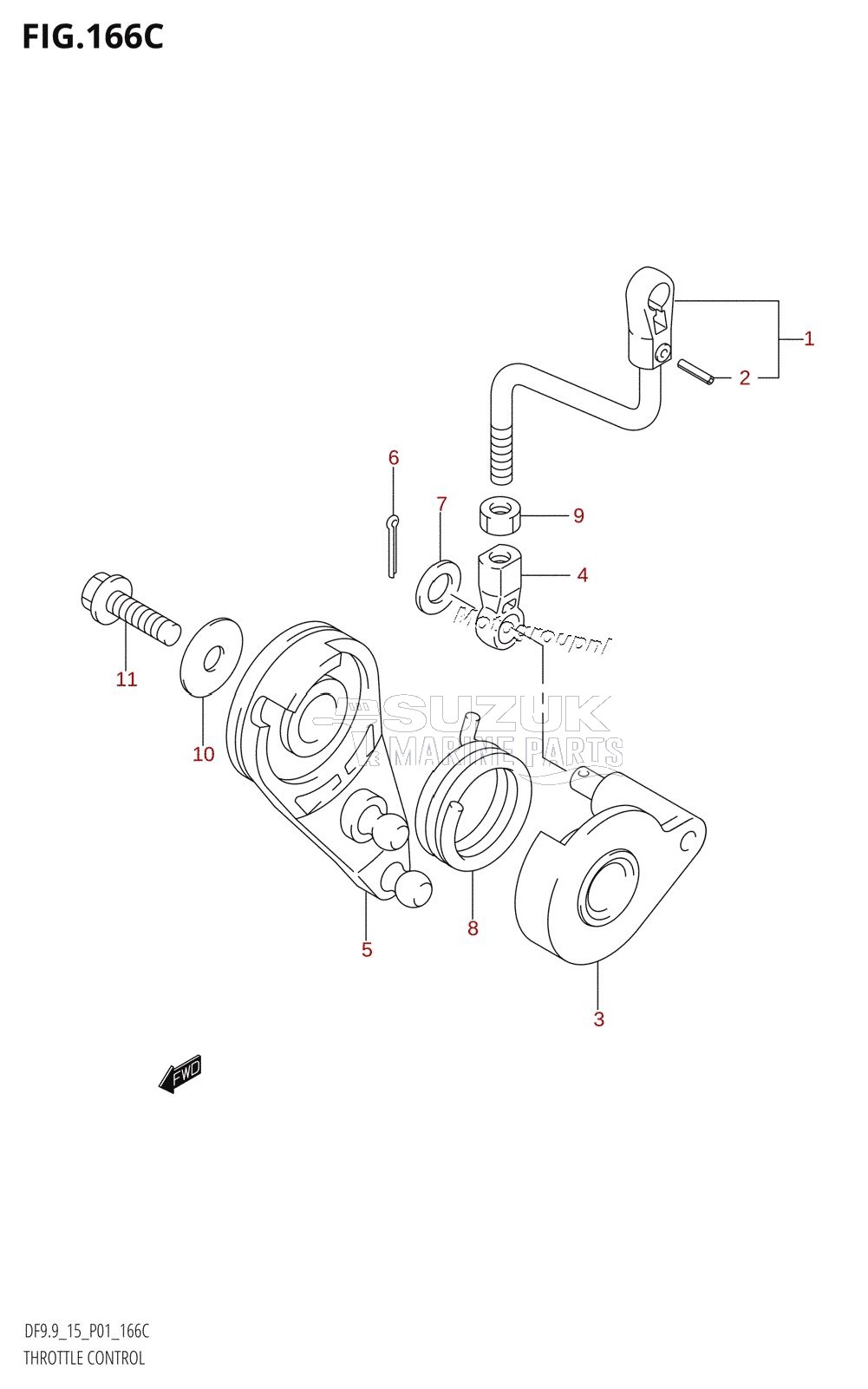 THROTTLE CONTROL (DF9.9R:(K5,K6,K7,K8,K9),DF15R:(K5,K6,K7,K8,K9,K10,011))