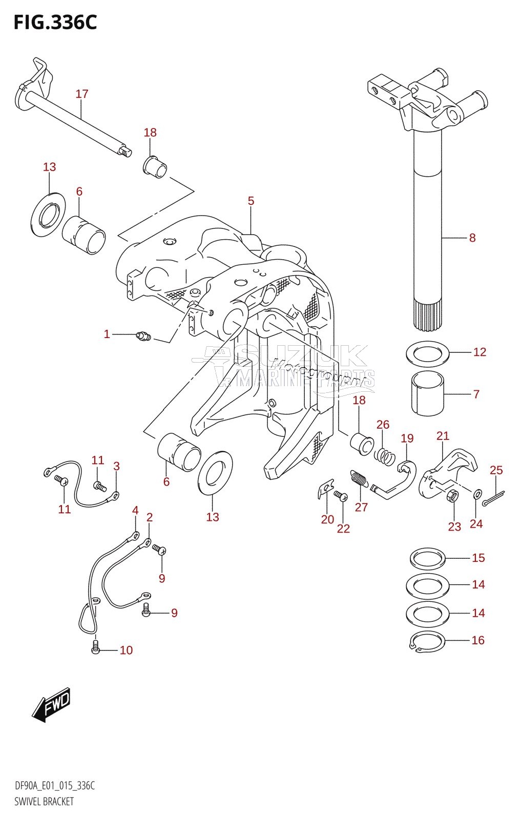 SWIVEL BRACKET (DF70ATH:E01)