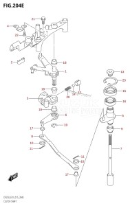 DF225T From 22503F-510001 (E01 E40)  2015 drawing CLUTCH SHAFT (DF225T:E01)