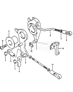 DT50 From 05001k-301001 till 301360 ()  1984 drawing THROTTLE LINK