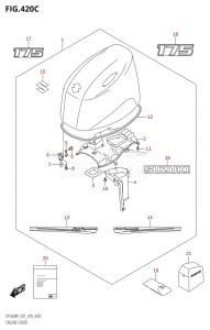 DF200AP From 20003P-810001 (E01 E40)  2018 drawing ENGINE COVER (DF175AP:E01)