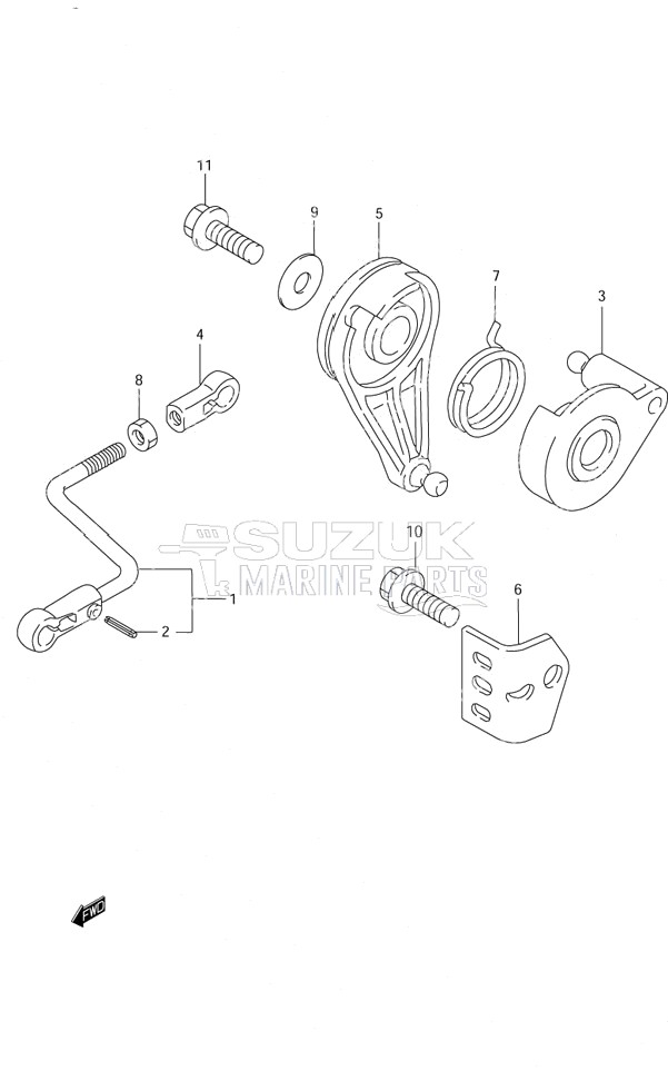 Throtle Control S/N 651001 to 652500