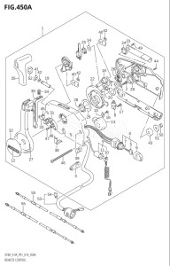 00994F-910001 (2019) 9.9hp P01-Gen. Export 1 (DF9.9A  DF9.9AR) DF9.9A drawing REMOTE CONTROL (DF8AR:P01)