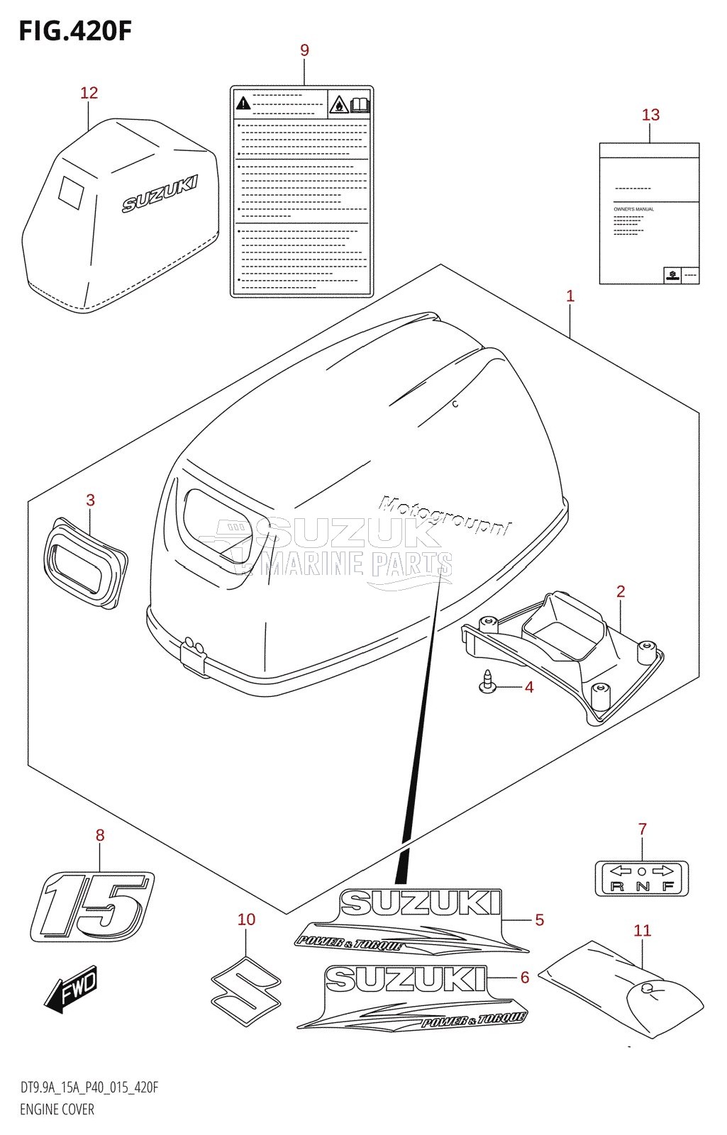 ENGINE COVER (DT15A:P36)