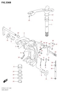 DF115AZ From 11503Z-710001 (E11 E40)  2017 drawing SWIVEL BRACKET (DF115AT:E11)