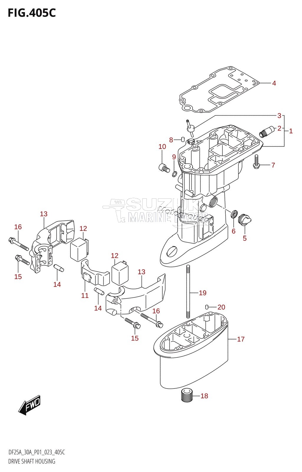 DRIVE SHAFT HOUSING (DF30AQ)