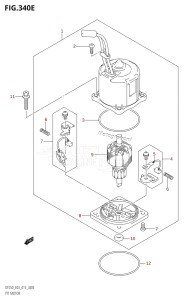 DF250Z From 25003Z-310001 (E03)  2013 drawing PTT MOTOR (DF250T:E03:(X-TRANSOM,XX-TRANSOM))