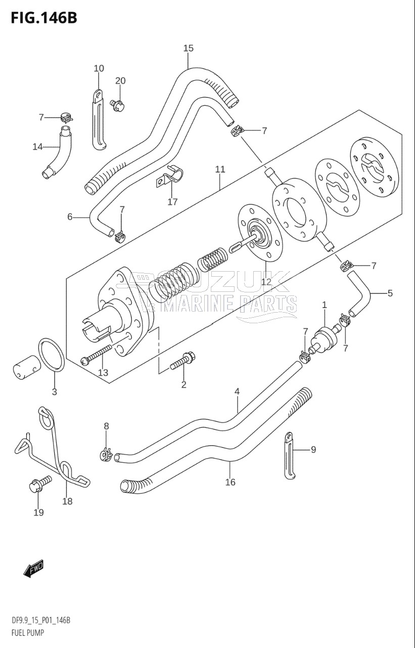 FUEL PUMP (K5,K6,K7,K8,K9,K10,011)