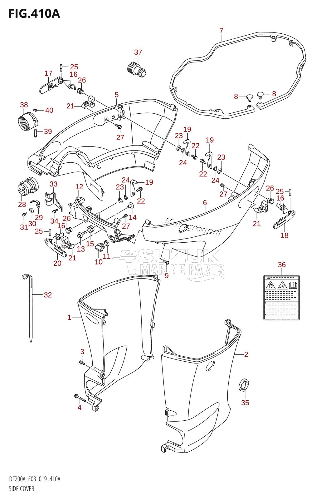 SIDE COVER (DF200AT)