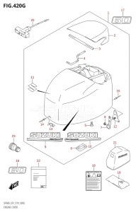 06002F-910001 (2019) 60hp E01-Gen. Export 1 (DF60AQH  DF60AT  DF60ATH) DF60A drawing ENGINE COVER (DF60A:E40)