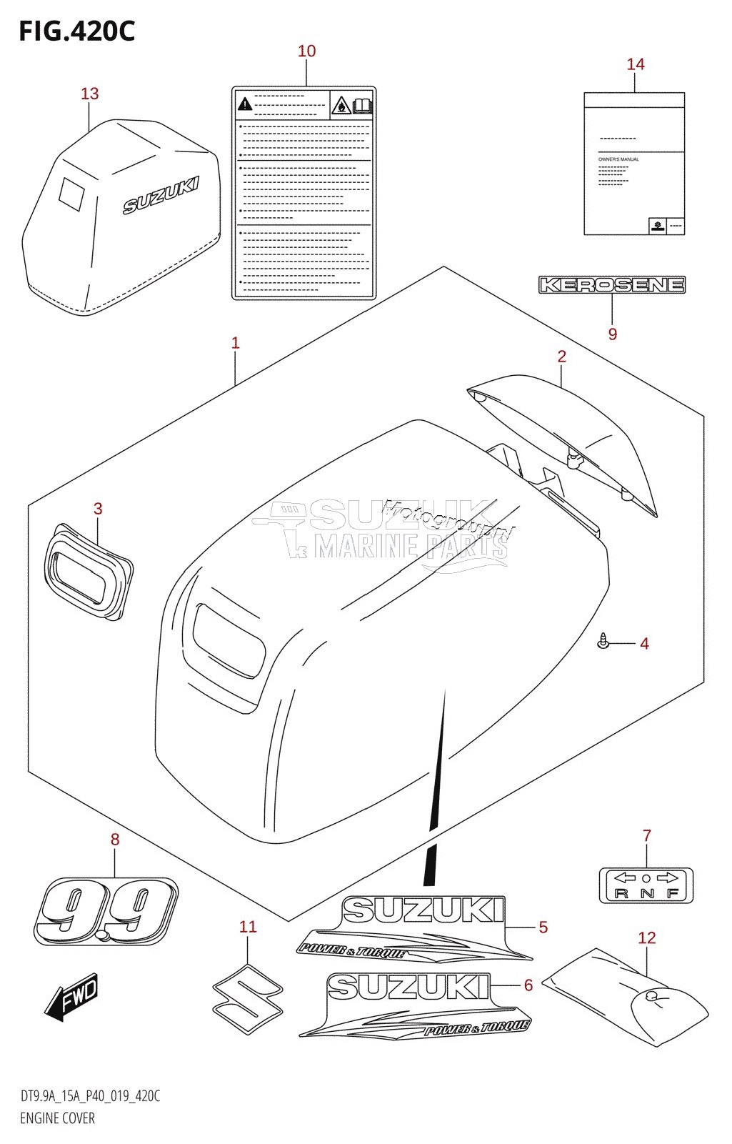 ENGINE COVER (DT9.9AK)