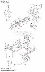 DF30A From 03003F-710001 (P01 P40)  2017 drawing OPT:REMOTE CONTROL ASSY SINGLE (2) (DF25AR:P01)