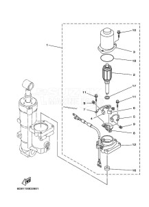 F75BETX drawing POWER-TILT-ASSEMBLY-2