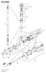 DF225Z From 22503Z-410001 (E01 E40)  2014 drawing TRANSMISSION (DF250Z:E40)