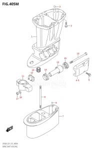 04003F-510001 (2005) 40hp E01 E13-Gen. Export 1 -  SE  Asia (DF40A  DF40AQH  DF40AST  DF40ATH) DF40A drawing DRIVE SHAFT HOUSING (DF60ATH:E40)