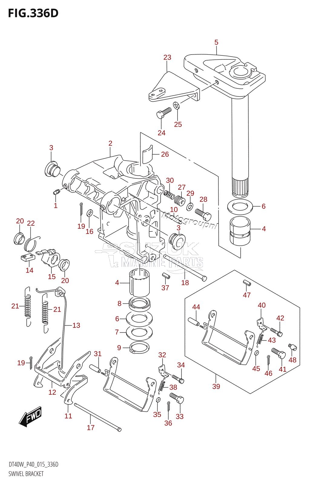 SWIVEL BRACKET (DT40WR:P90)