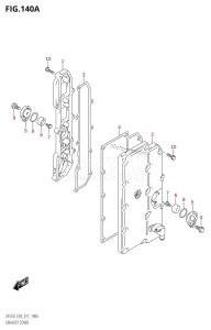 DF225T From 22503F-710001 (E03)  2017 drawing EXHAUST COVER