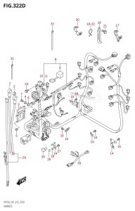 DF225Z From 22503Z-510001 (E01 E40)  2005 drawing HARNESS (DF200Z:E40)