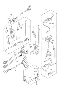 Outboard DF 25 drawing Trim Sender