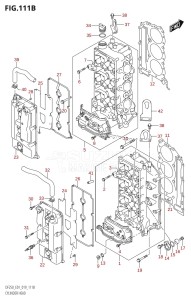 DF225T From 22503F-910001 (E01 E40)  2019 drawing CYLINDER HEAD (DF250T,DF250Z)