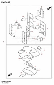 DF350A From 35001F-240001 (E11)  2022 drawing OPT:GASKET SET (020,021,022)