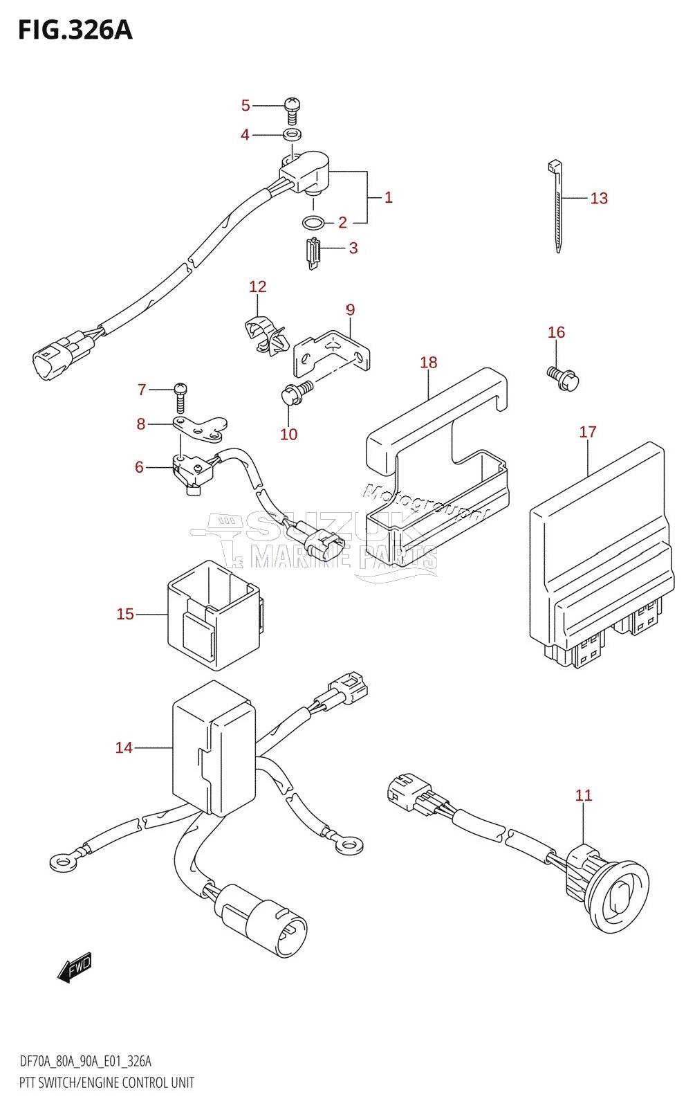 PTT SWITCH /​ ENGINE CONTROL UNIT