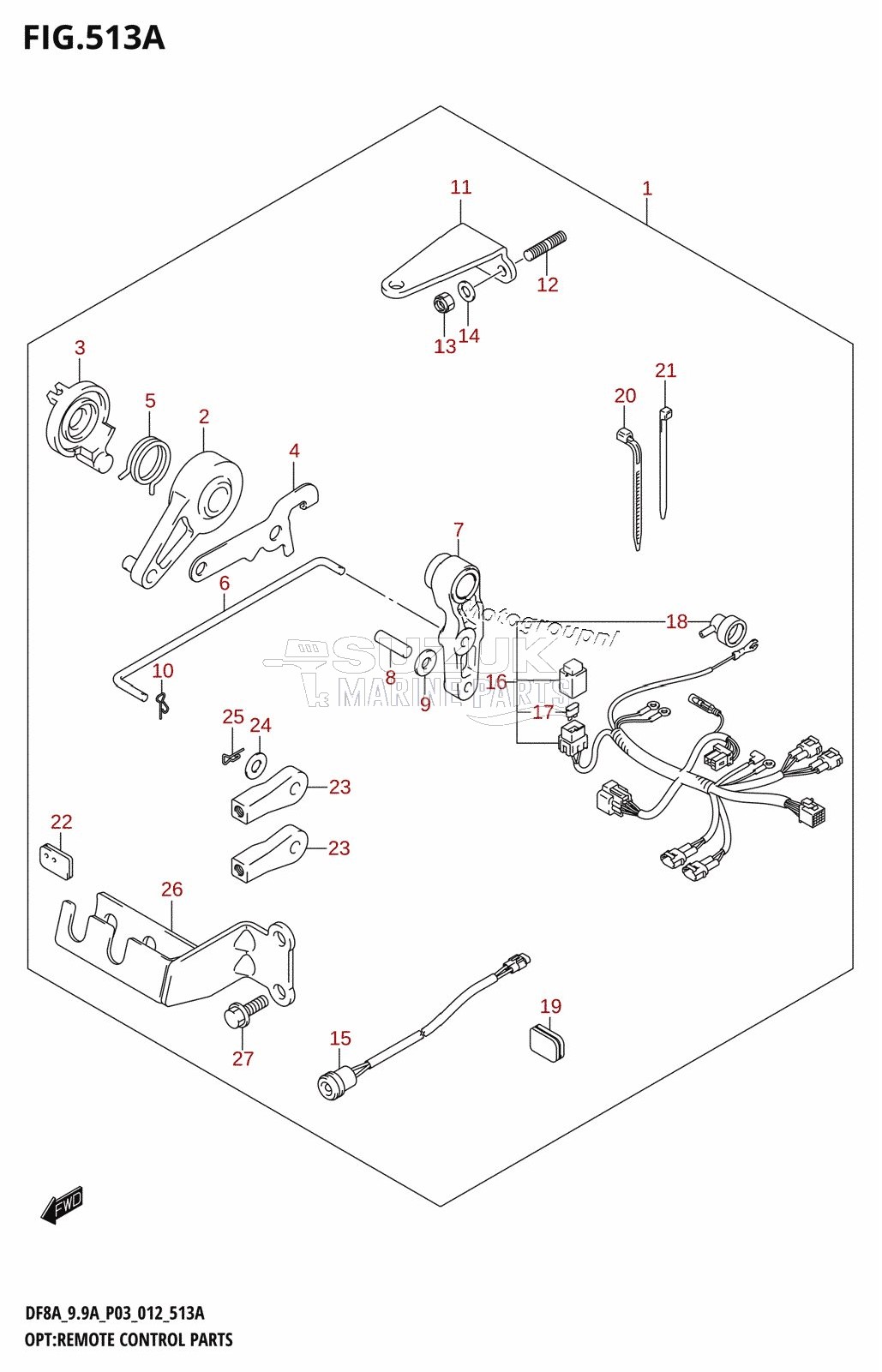 OPT:REMOTE CONTROL PARTS (DF8A:P03)