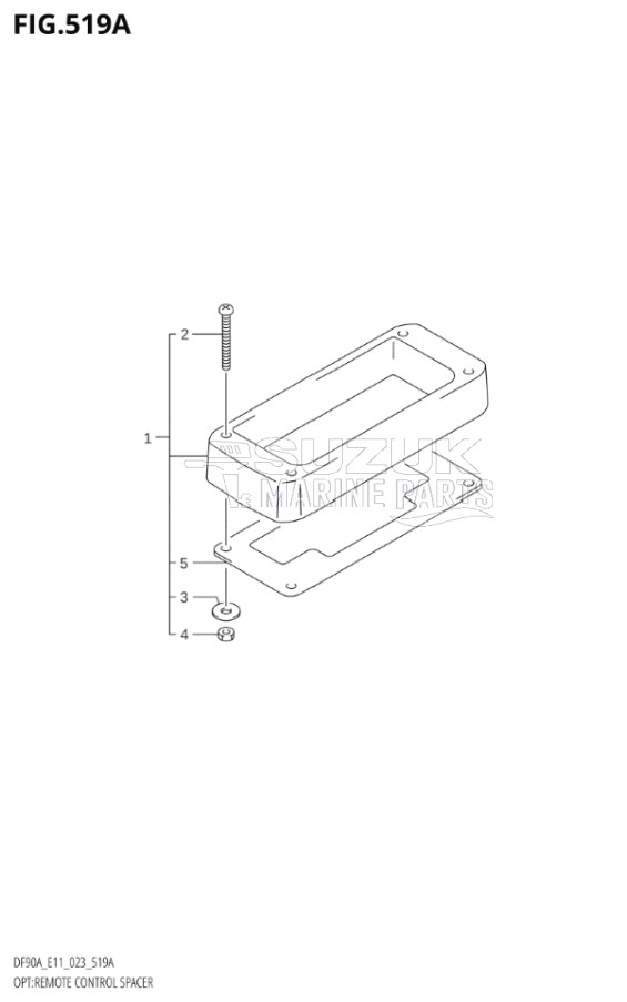 OPT:REMOTE CONTROL SPACER (SEE NOTE)