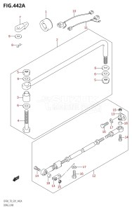 DF70 From 07001F-861001 (E01)  1998 drawing DRAG LINK