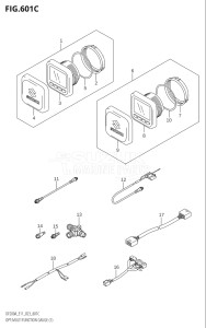 15003Z-140001 (2021) 150hp E11 E40-Gen. Export 1-and 2 (DF150AZ   DF150AZ) DF150AZ drawing OPT:MULTI FUNCTION GAUGE (1) (023)