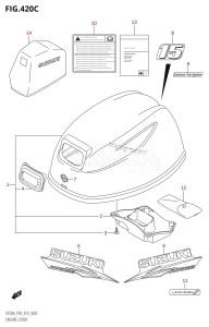 DF9.9B From 00995F-310001 (P03)  2013 drawing ENGINE COVER (DF15A:P03)