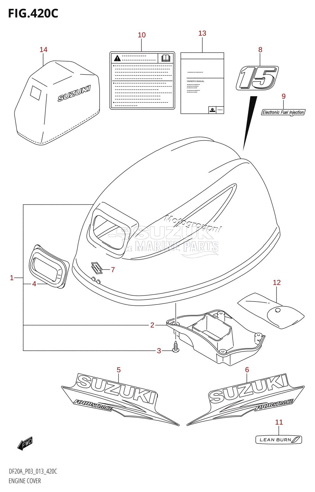 ENGINE COVER (DF15A:P03)